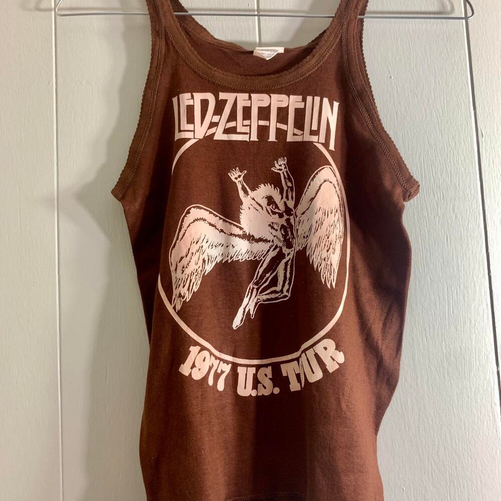 1977 LED ZEPPELIN US Tour junior single stitch tank top sleeveless tee shirt 14
